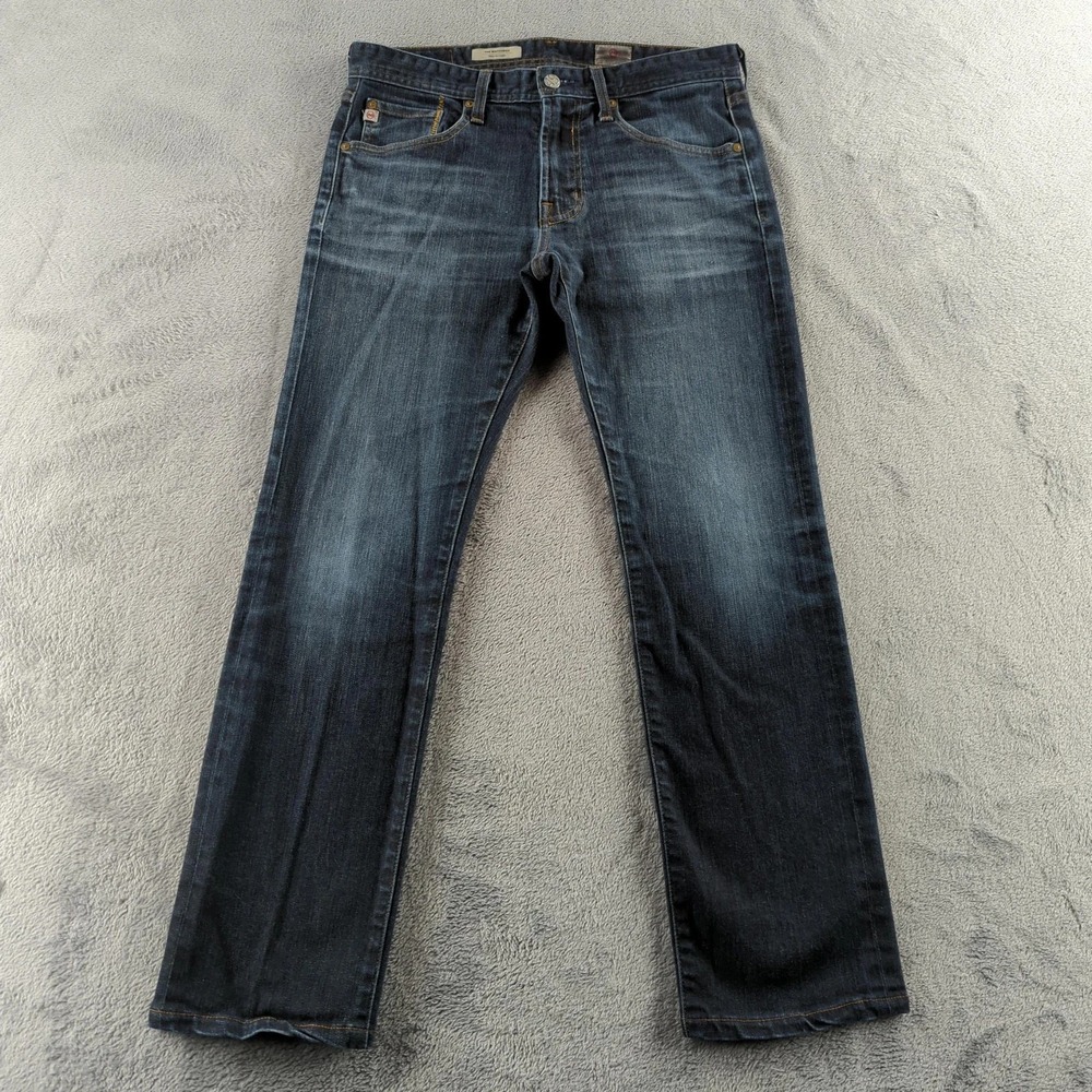 AG Adriano Goldschmied Jeans Mens 31x28 Blue The Matchbox Slim Straight Made USA